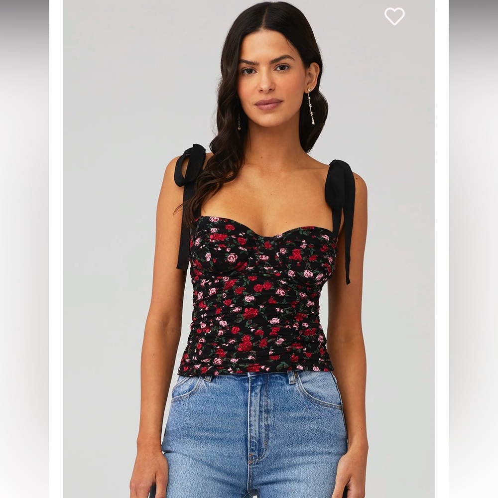 FOR LOVE AND LEMONS BUSTIER TOP